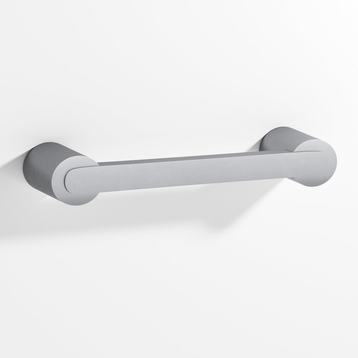 Colonial Bronze 1333 Rectangular Pull Fully Encapsulated by Round Posts, 3/8 x 1/4 in Bar - Matte Satin Chrome