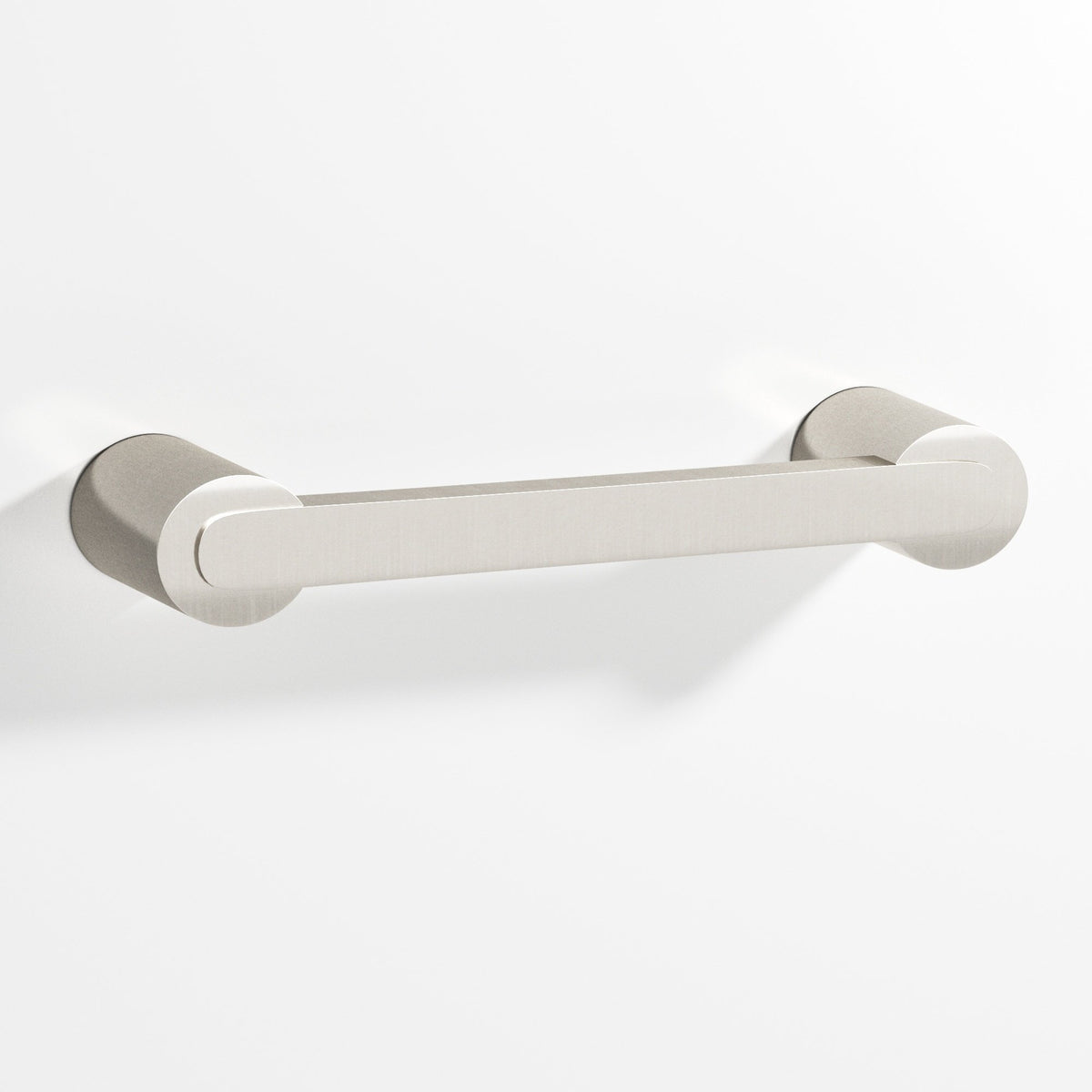 Colonial Bronze 1333 Rectangular Pull Fully Encapsulated by Round Posts, 3/8 x 1/4 in Bar - Satin Nickel