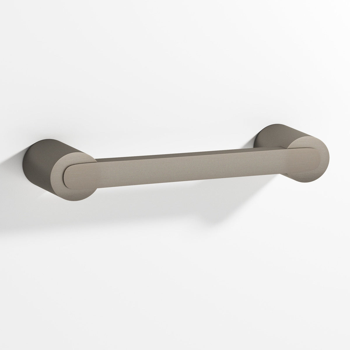 Colonial Bronze 1333 Rectangular Pull Fully Encapsulated by Round Posts, 3/8 x 1/4 in Bar - Matte Pewter