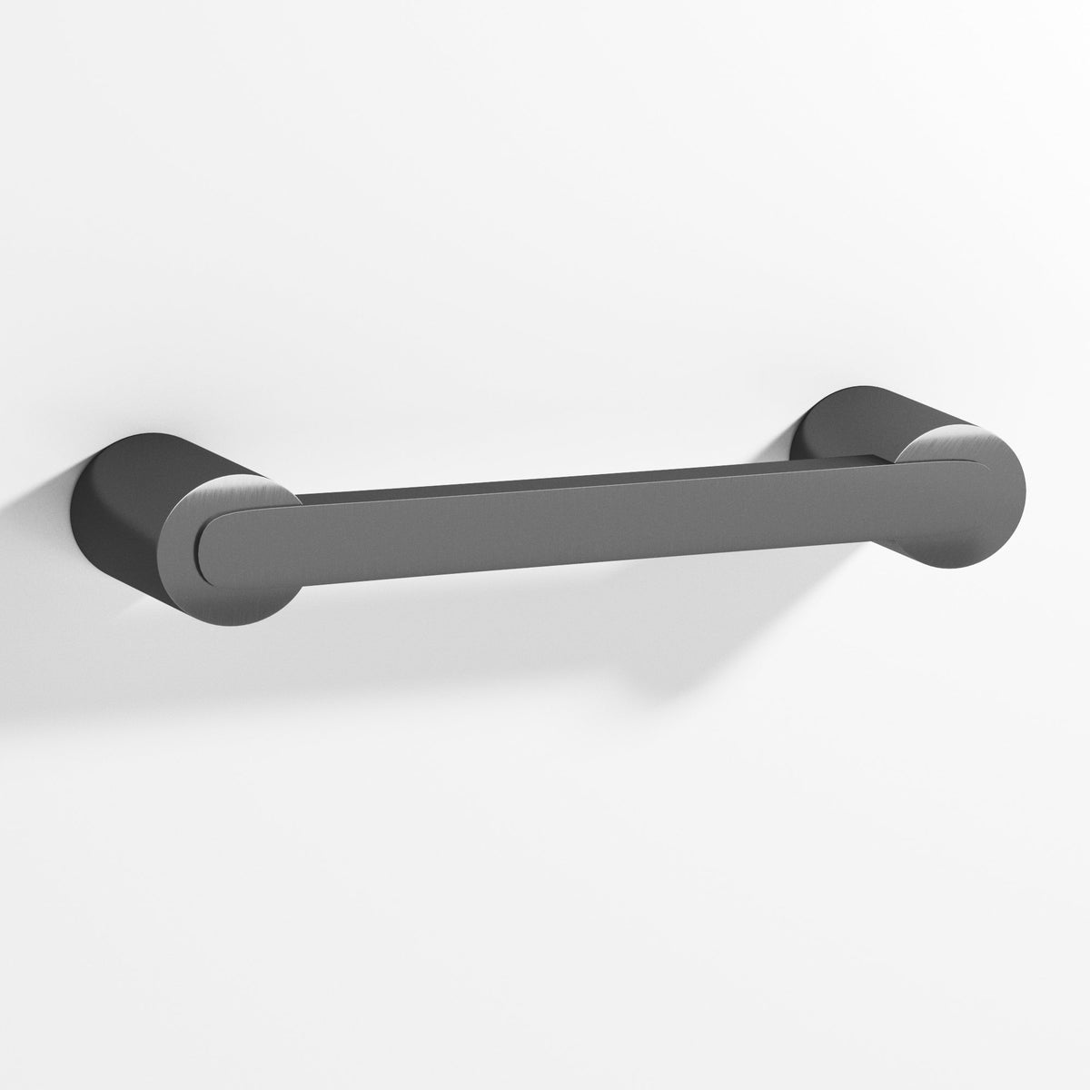 Colonial Bronze 1333 Rectangular Pull Fully Encapsulated by Round Posts, 3/8 x 1/4 in Bar - Graphite