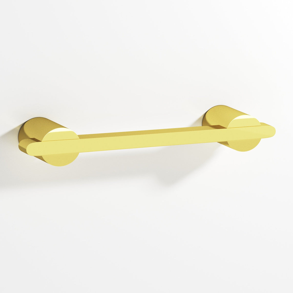 Colonial Bronze 1334 Rectangular Pull Partially Encapsulated by Round Posts, 1/4 x 3/8 in Bar - French Gold