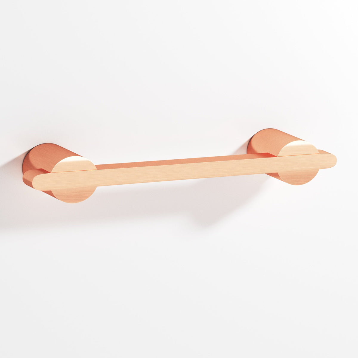 Colonial Bronze 1334 Rectangular Pull Partially Encapsulated by Round Posts, 1/4 x 3/8 in Bar - Satin Copper