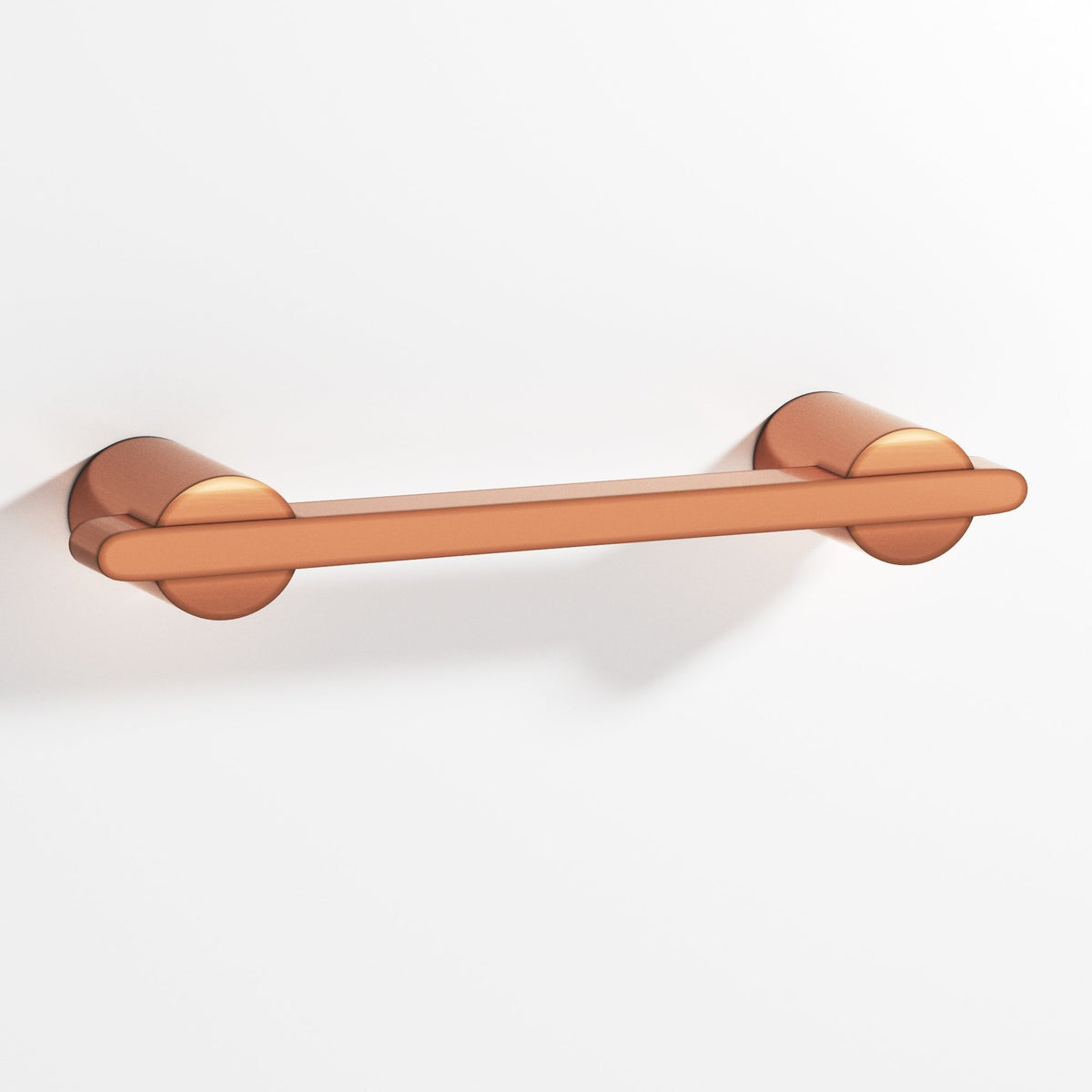 Colonial Bronze 1334 Rectangular Pull Partially Encapsulated by Round Posts, 1/4 x 3/8 in Bar - Antique Copper
