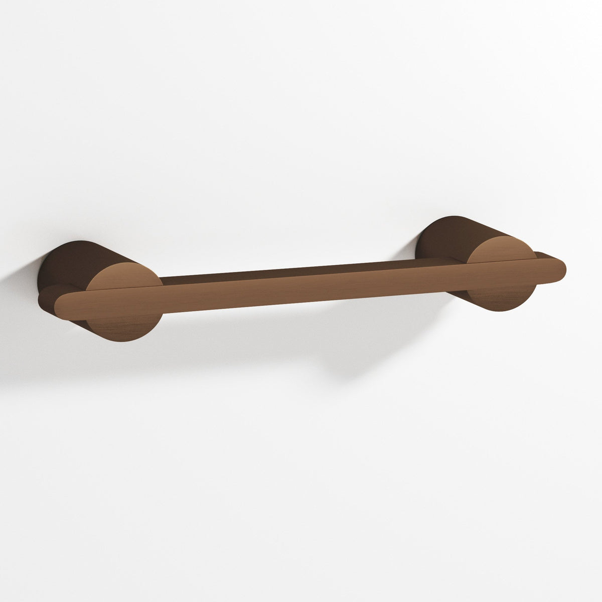 Colonial Bronze 1334 Rectangular Pull Partially Encapsulated by Round Posts, 1/4 x 3/8 in Bar - Matte Oil Rubbed Bronze