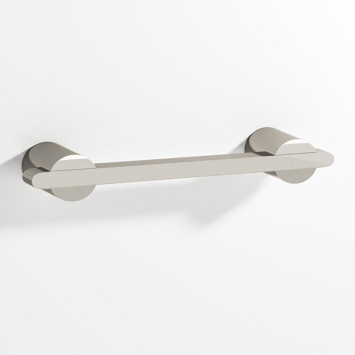 Colonial Bronze 1334 Rectangular Pull Partially Encapsulated by Round Posts, 1/4 x 3/8 in Bar - Nickel Stainless