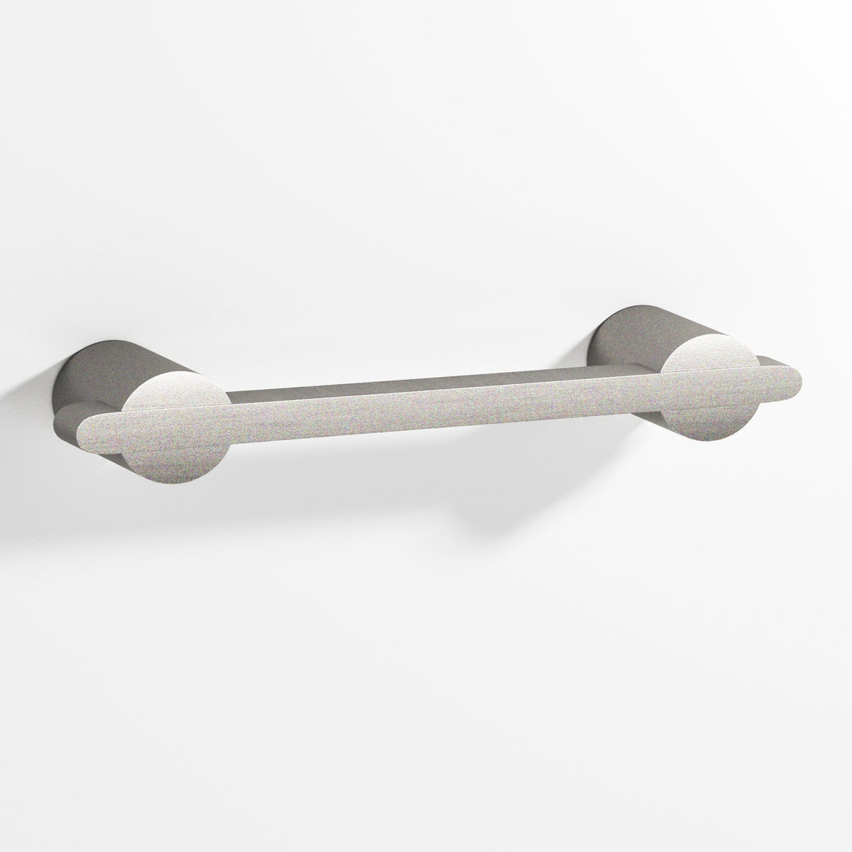 Colonial Bronze 1334 Rectangular Pull Partially Encapsulated by Round Posts, 1/4 x 3/8 in Bar - Frost Nickel™