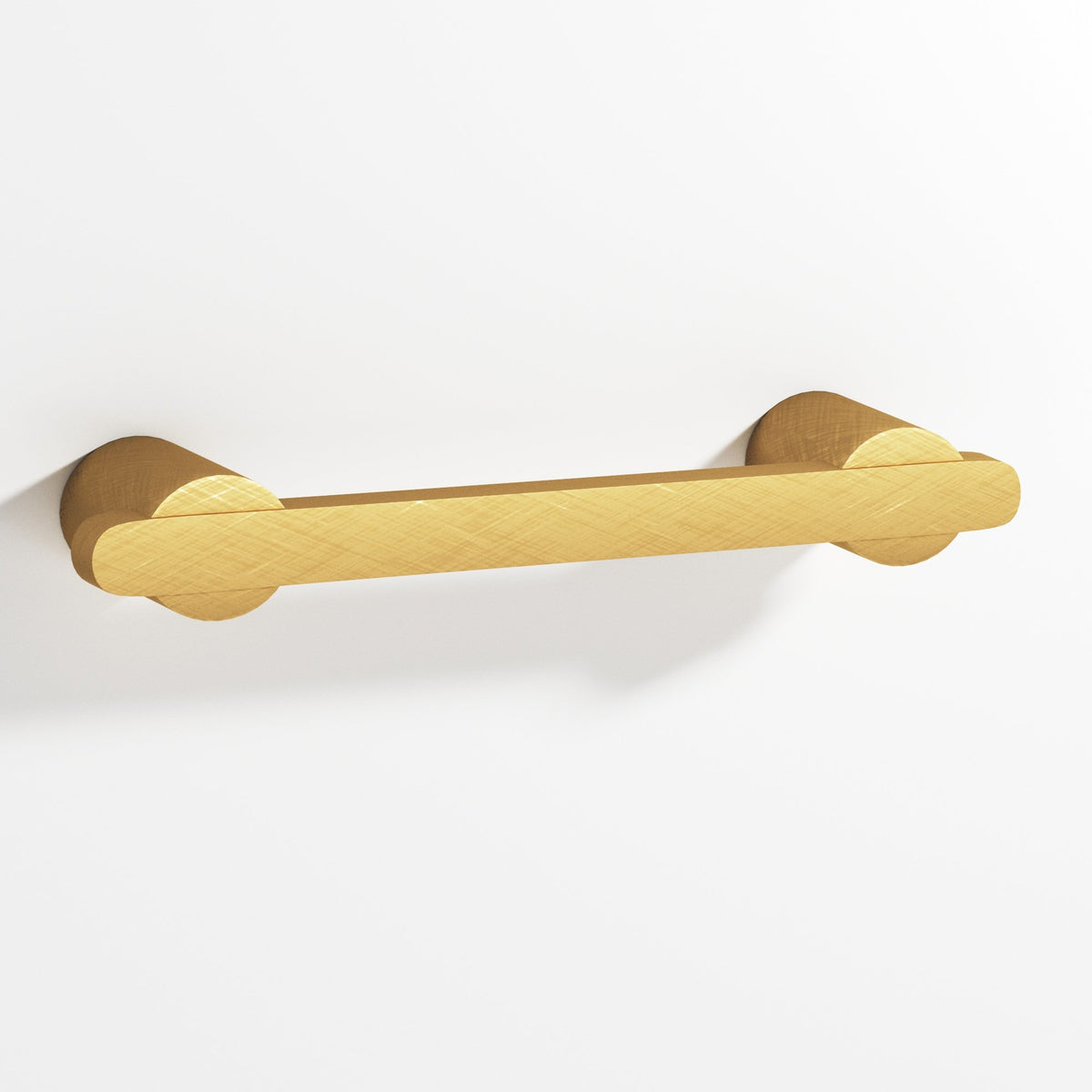 Colonial Bronze 1335 Rectangular Pull Partially Encapsulated by Round Posts, 3/8 x 1/4 in Bar