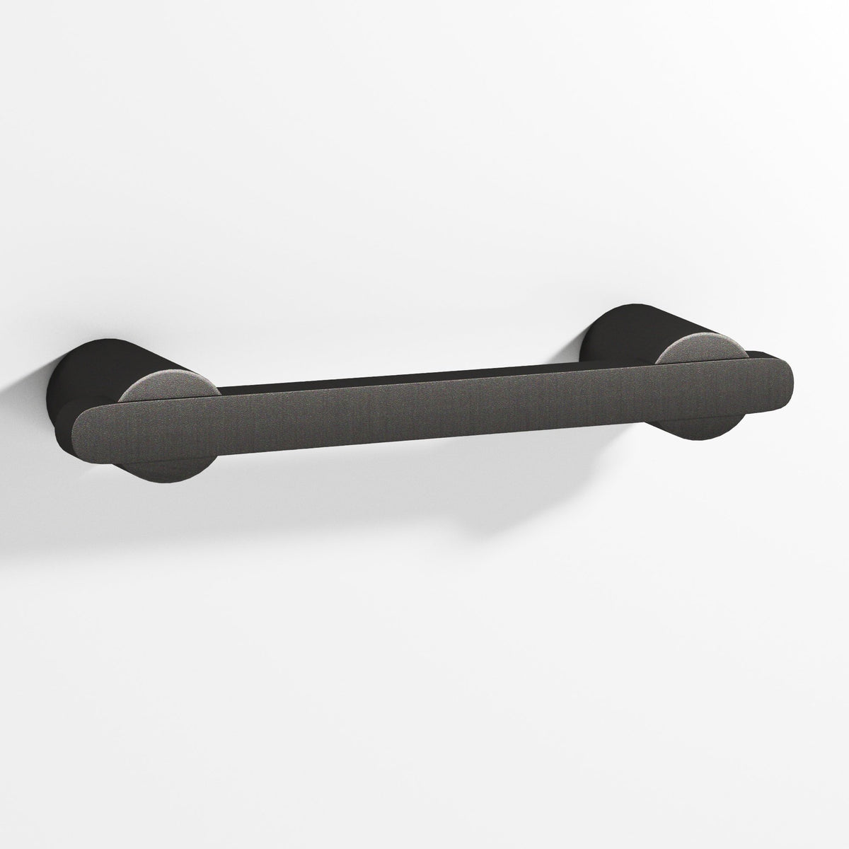 Colonial Bronze 1335 Rectangular Pull Partially Encapsulated by Round Posts, 3/8 x 1/4 in Bar - Frost Black™