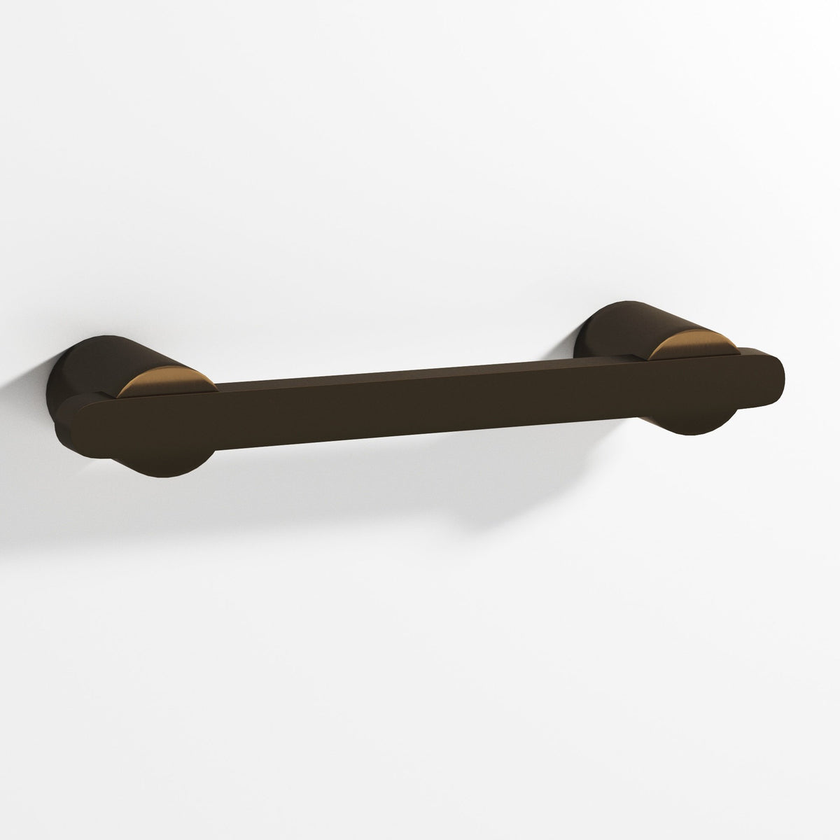 Colonial Bronze 1335 Rectangular Pull Partially Encapsulated by Round Posts, 3/8 x 1/4 in Bar - Oil Rubbed Bronze