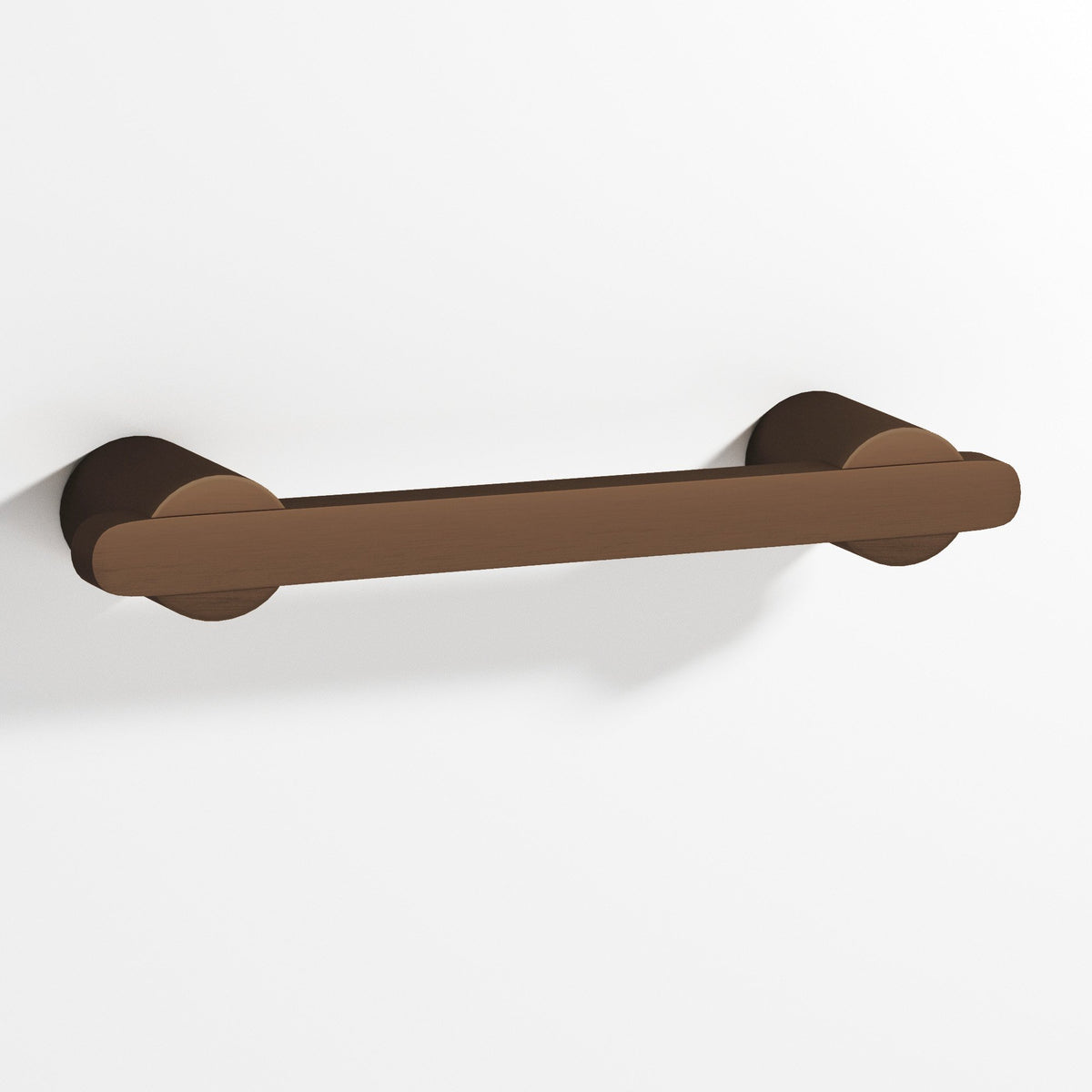 Colonial Bronze 1335 Rectangular Pull Partially Encapsulated by Round Posts, 3/8 x 1/4 in Bar - Matte Oil Rubbed Bronze