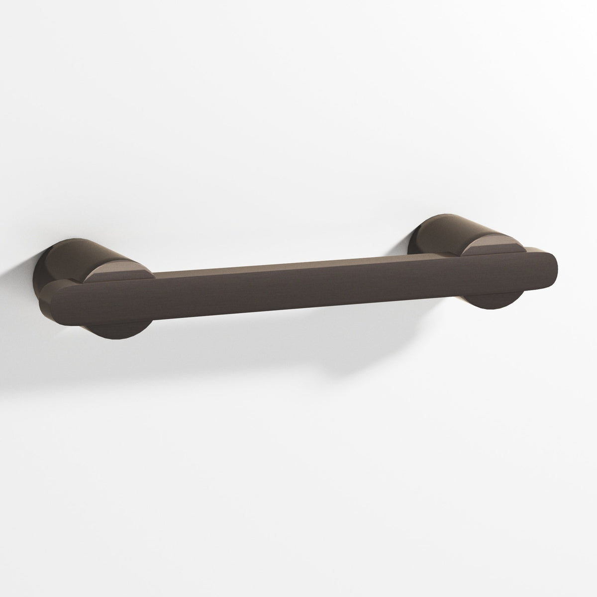 Colonial Bronze 1335 Rectangular Pull Partially Encapsulated by Round Posts, 3/8 x 1/4 in Bar - Dark Statuary Bronze
