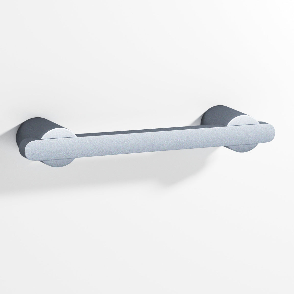 Colonial Bronze 1335 Rectangular Pull Partially Encapsulated by Round Posts, 3/8 x 1/4 in Bar - Frost Chrome™