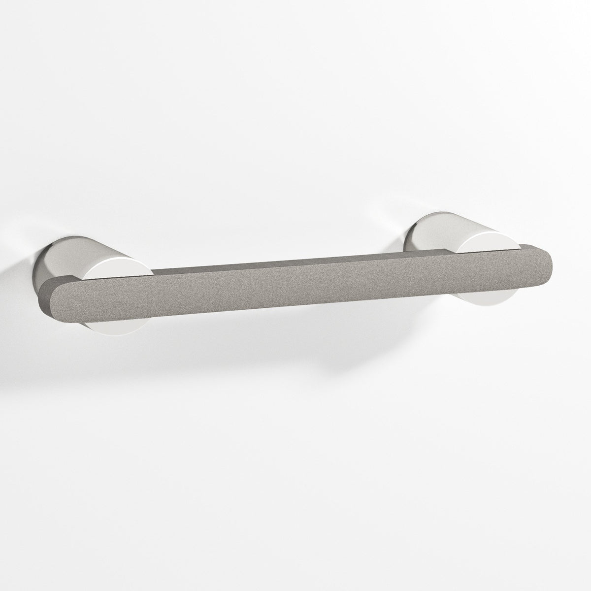 Colonial Bronze 1335 Rectangular Pull Partially Encapsulated by Round Posts, 3/8 x 1/4 in Bar - Polished Nickel / Frost Nickel™