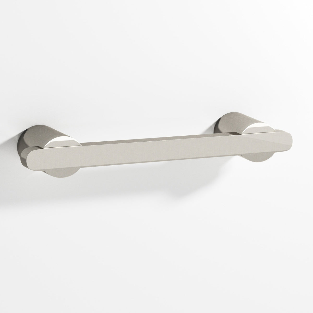 Colonial Bronze 1335 Rectangular Pull Partially Encapsulated by Round Posts, 3/8 x 1/4 in Bar - Nickel Stainless