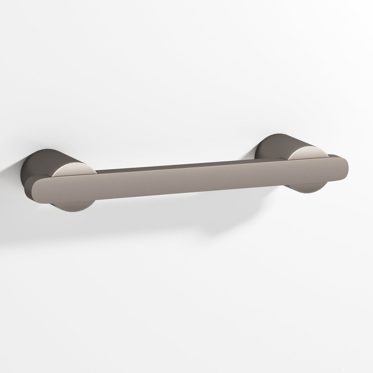 Colonial Bronze 1335 Rectangular Pull Partially Encapsulated by Round Posts, 3/8 x 1/4 in Bar - Pewter