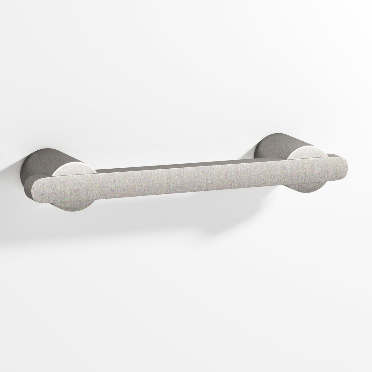 Colonial Bronze 1335 Rectangular Pull Partially Encapsulated by Round Posts, 3/8 x 1/4 in Bar - Frost Nickel™