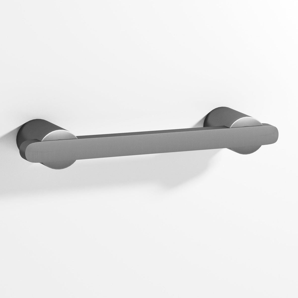 Colonial Bronze 1335 Rectangular Pull Partially Encapsulated by Round Posts, 3/8 x 1/4 in Bar - Graphite