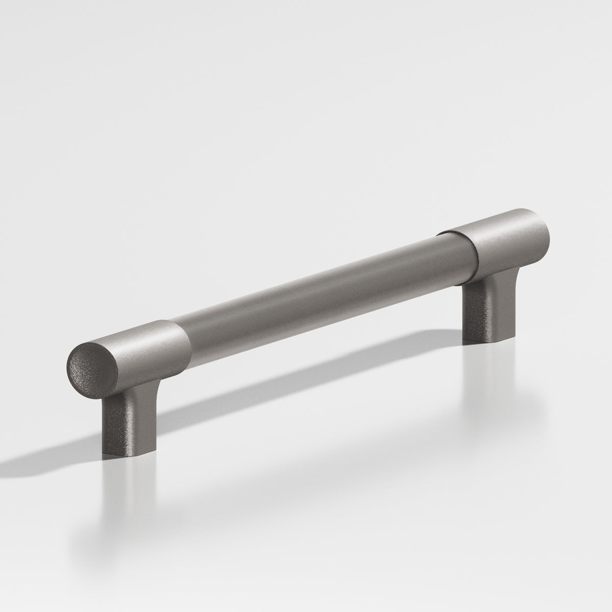 Colonial Bronze 1344 Coined Round Pull with Flared Square Posts and Dished Ends, 7/8 in Diameter - Frost Nickel™