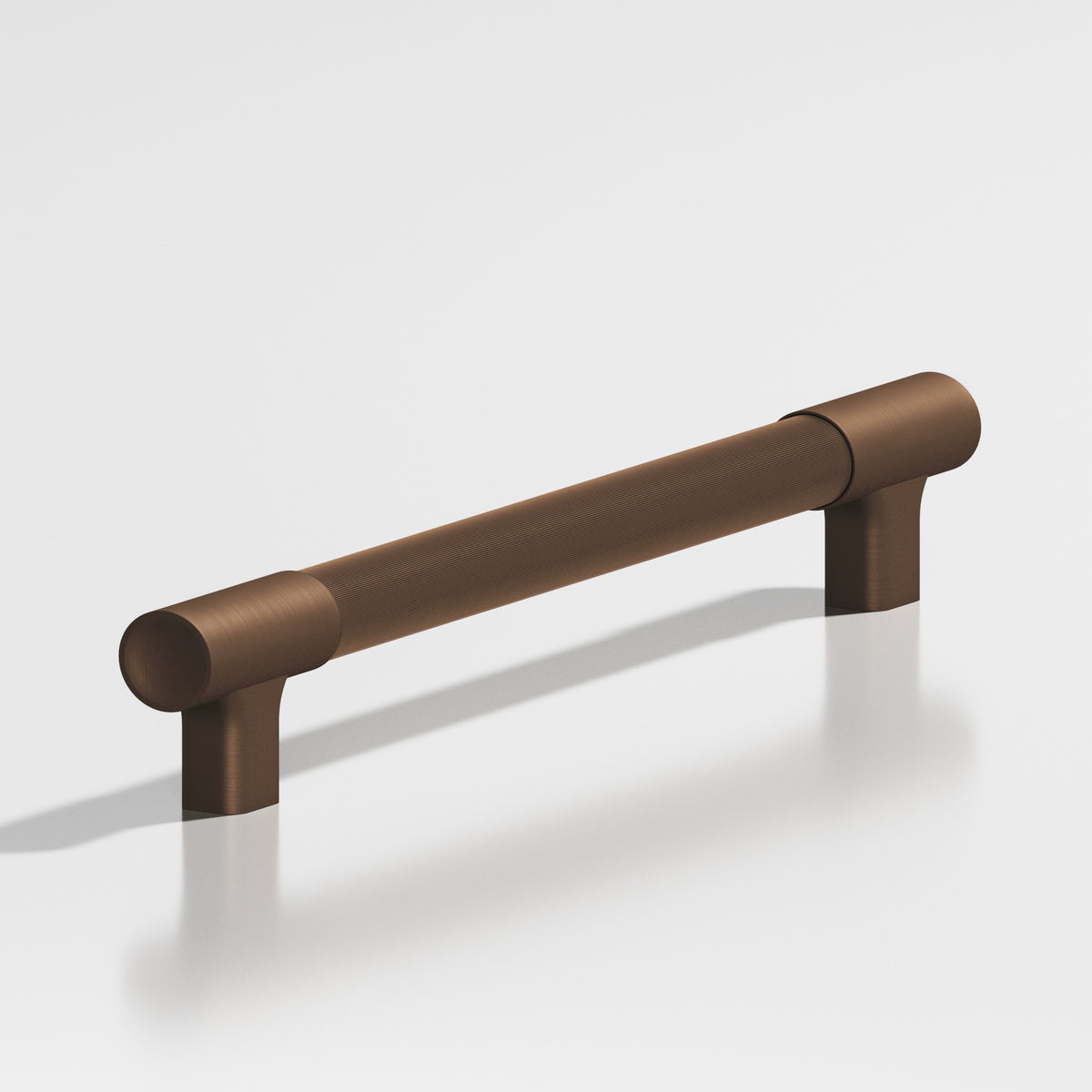 Colonial Bronze 1343 Coined Round Pull with Flared Square Posts and Dished Ends, 5/8 in Diameter - Matte Oil Rubbed Bronze