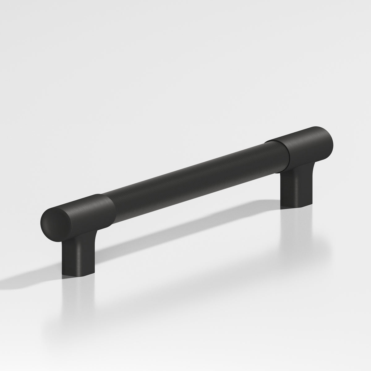 Colonial Bronze 1344 Coined Round Pull with Flared Square Posts and Dished Ends, 7/8 in Diameter - Matte Satin Black