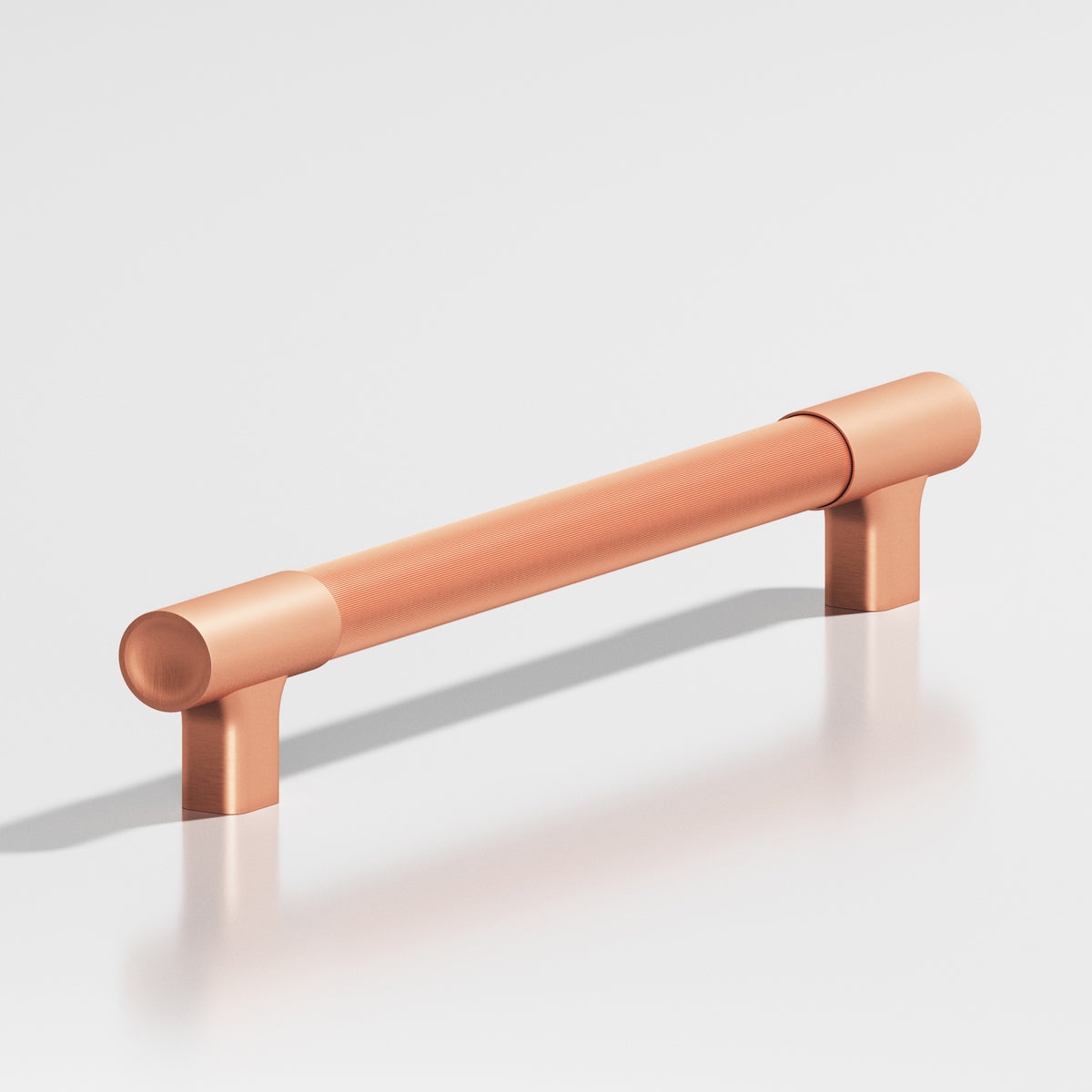 Colonial Bronze 1344 Coined Round Pull with Flared Square Posts and Dished Ends, 7/8 in Diameter - Matte Satin Copper