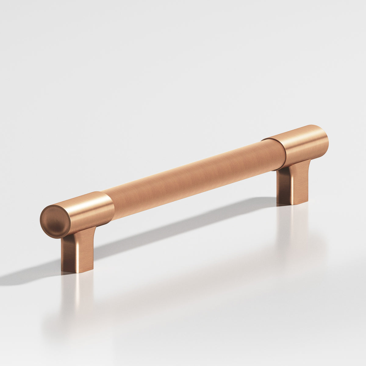 Colonial Bronze 1343 Coined Round Pull with Flared Square Posts and Dished Ends, 5/8 in Diameter - Satin Bronze