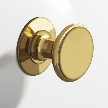 Colonial Bronze 1384BB Round Back-to-Back Shower Door Knob Kit with Rose, 1-1/4 in Diameter - Antique Bronze