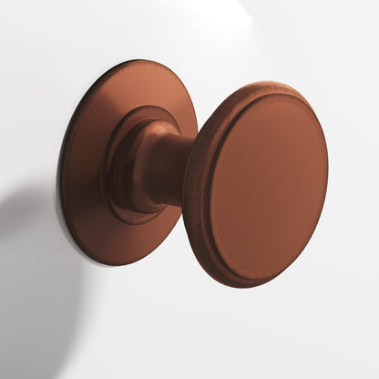 Colonial Bronze 1384BB Round Back-to-Back Shower Door Knob Kit with Rose, 1-1/4 in Diameter - Matte Antique Copper