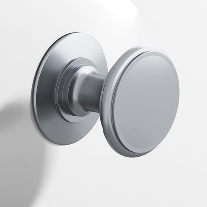 Colonial Bronze 1384BB Round Back-to-Back Shower Door Knob Kit with Rose, 1-1/4 in Diameter - Satin Chrome