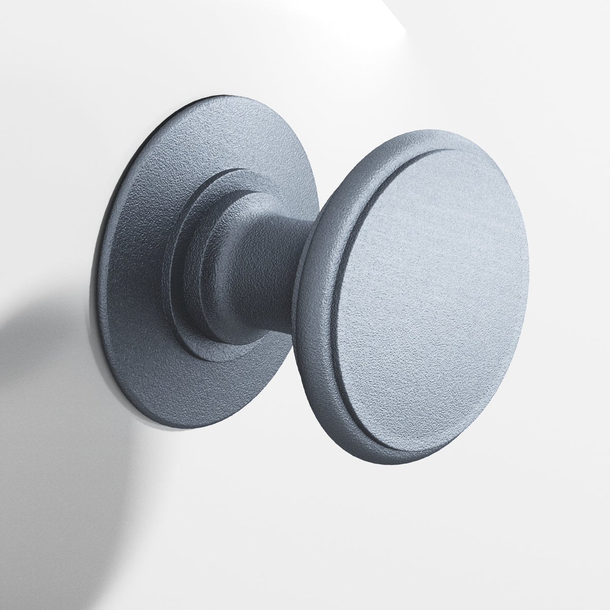 Colonial Bronze 1384BB Round Back-to-Back Shower Door Knob Kit with Rose, 1-1/4 in Diameter - Frost Chrome™