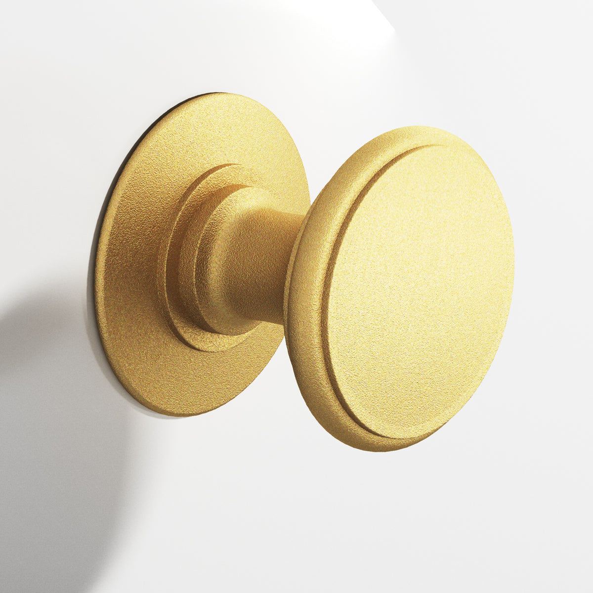 Colonial Bronze 1384BB Round Back-to-Back Shower Door Knob Kit with Rose, 1-1/4 in Diameter - Frost Brass™