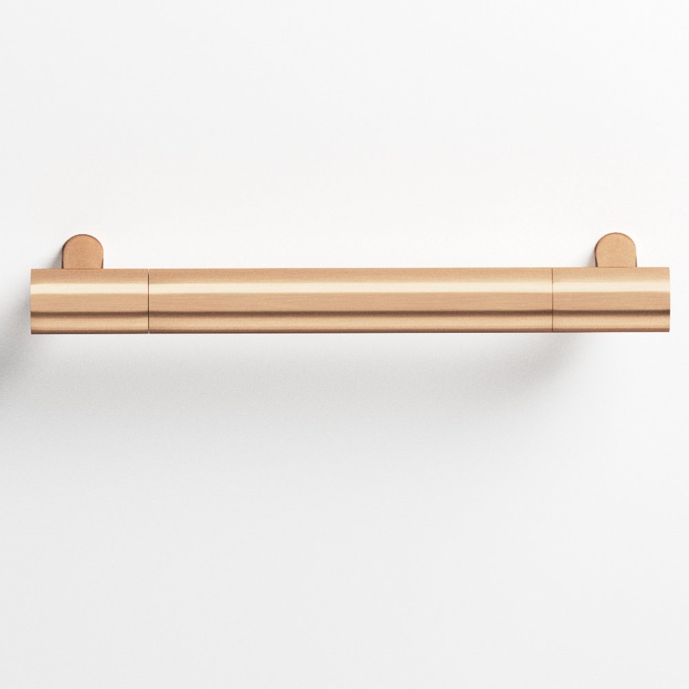 Colonial Bronze 1442 Round Pull with Straight Posts, 1 in Diameter - Satin Bronze