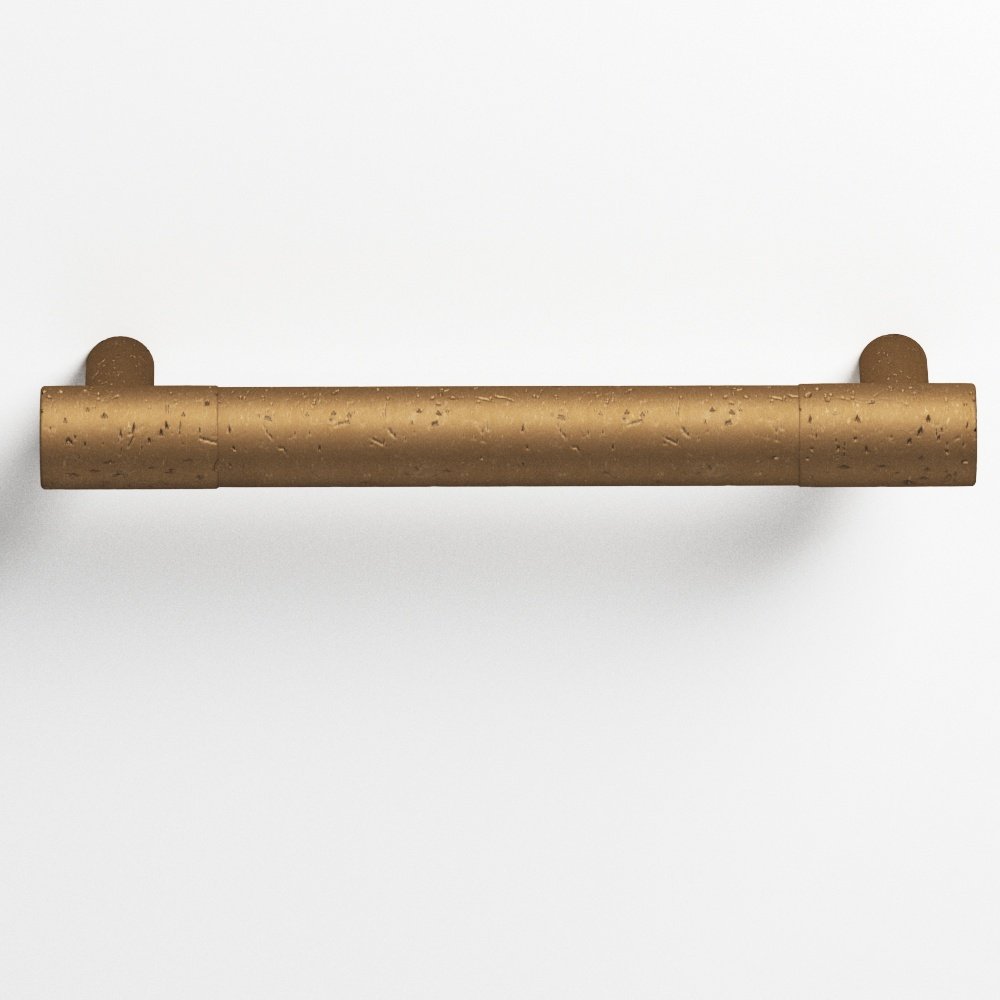 Colonial Bronze 1446 Round Pull with Straight Posts, 3/4 in Diameter - Distressed Light Statuary Bronze