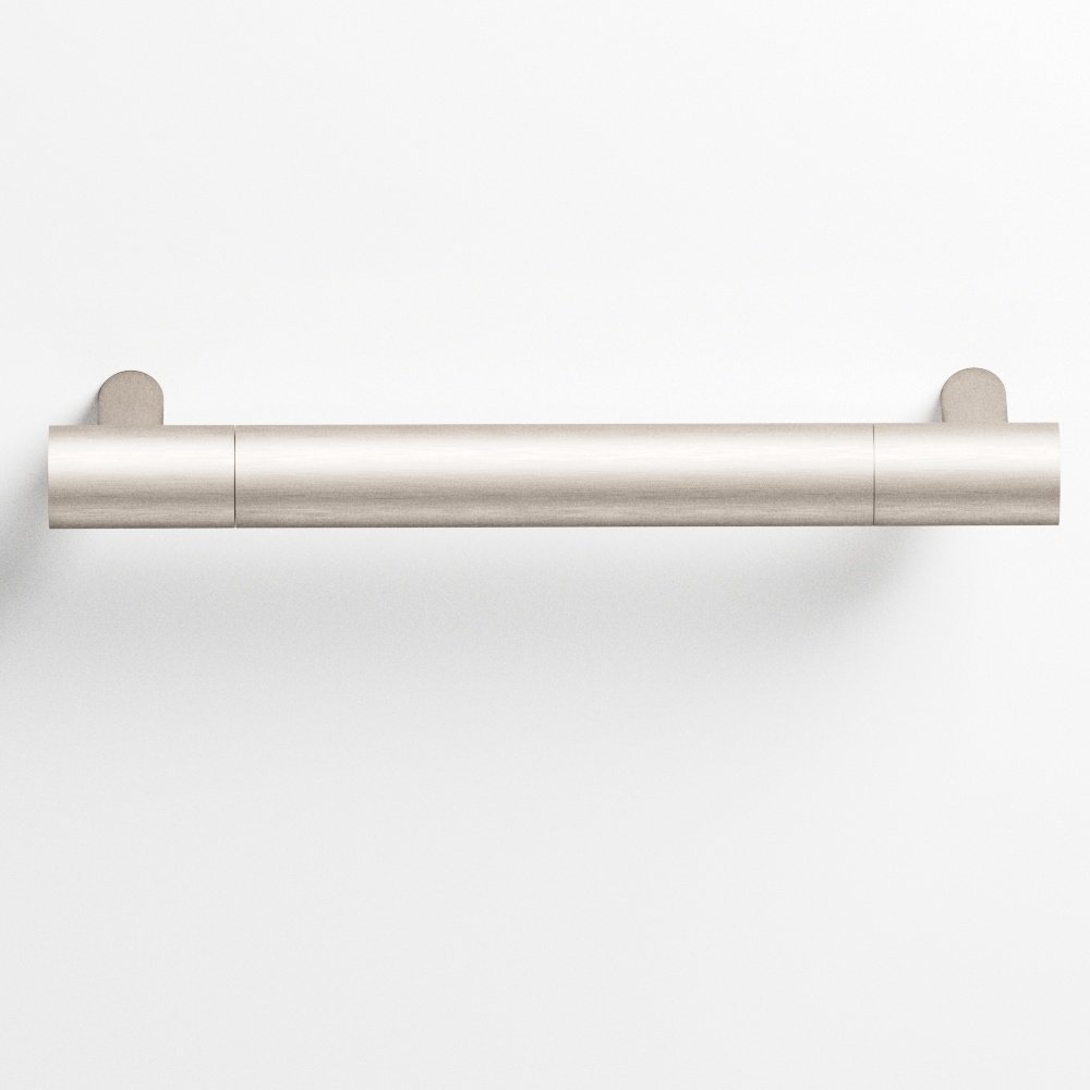 Colonial Bronze 1442 Round Pull with Straight Posts, 1 in Diameter - Matte Satin Nickel