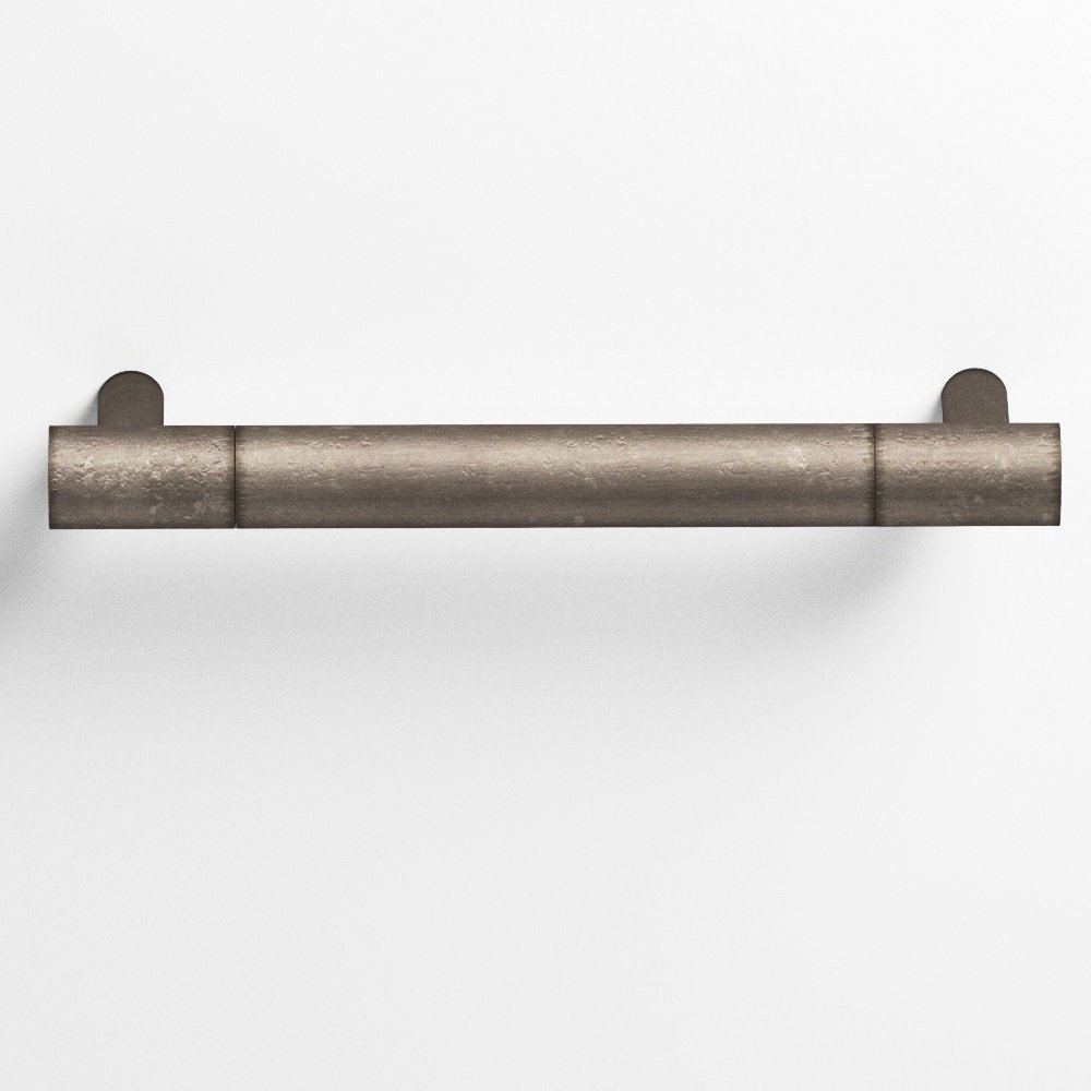 Colonial Bronze 1448 Round Pull with Straight Posts, 1/2 in Diameter - Distressed Pewter