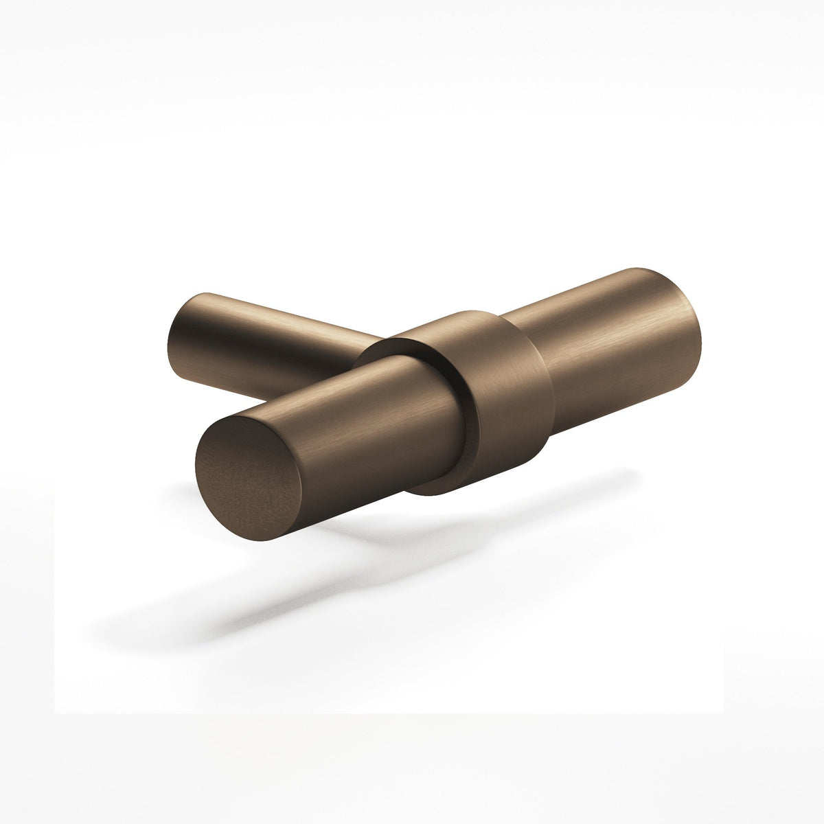 Colonial Bronze 1501 Collared T-Knob with Straight Post, 2 in - Heritage Bronze
