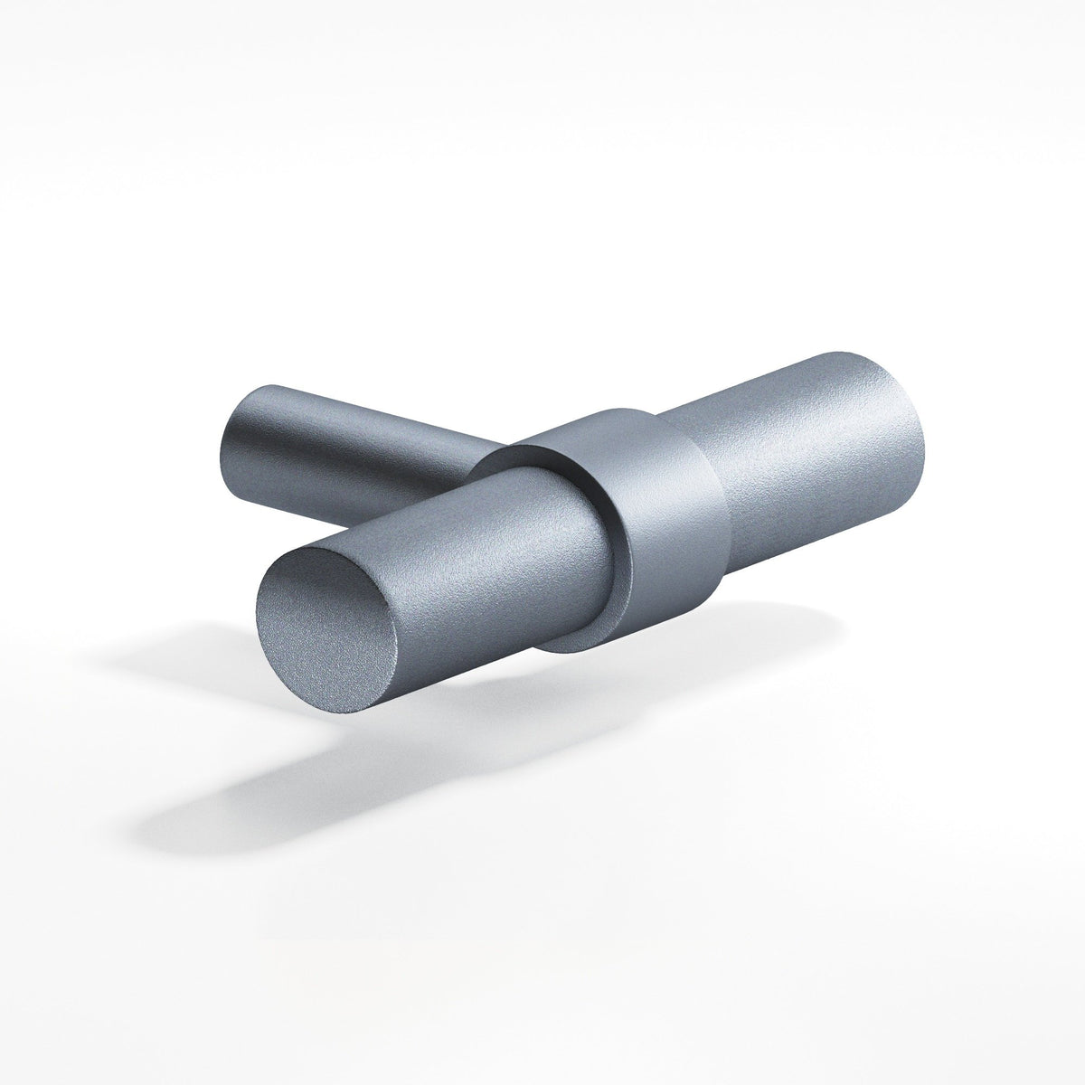 Colonial Bronze 1501 Collared T-Knob with Straight Post, 2 in - Frost Chrome™