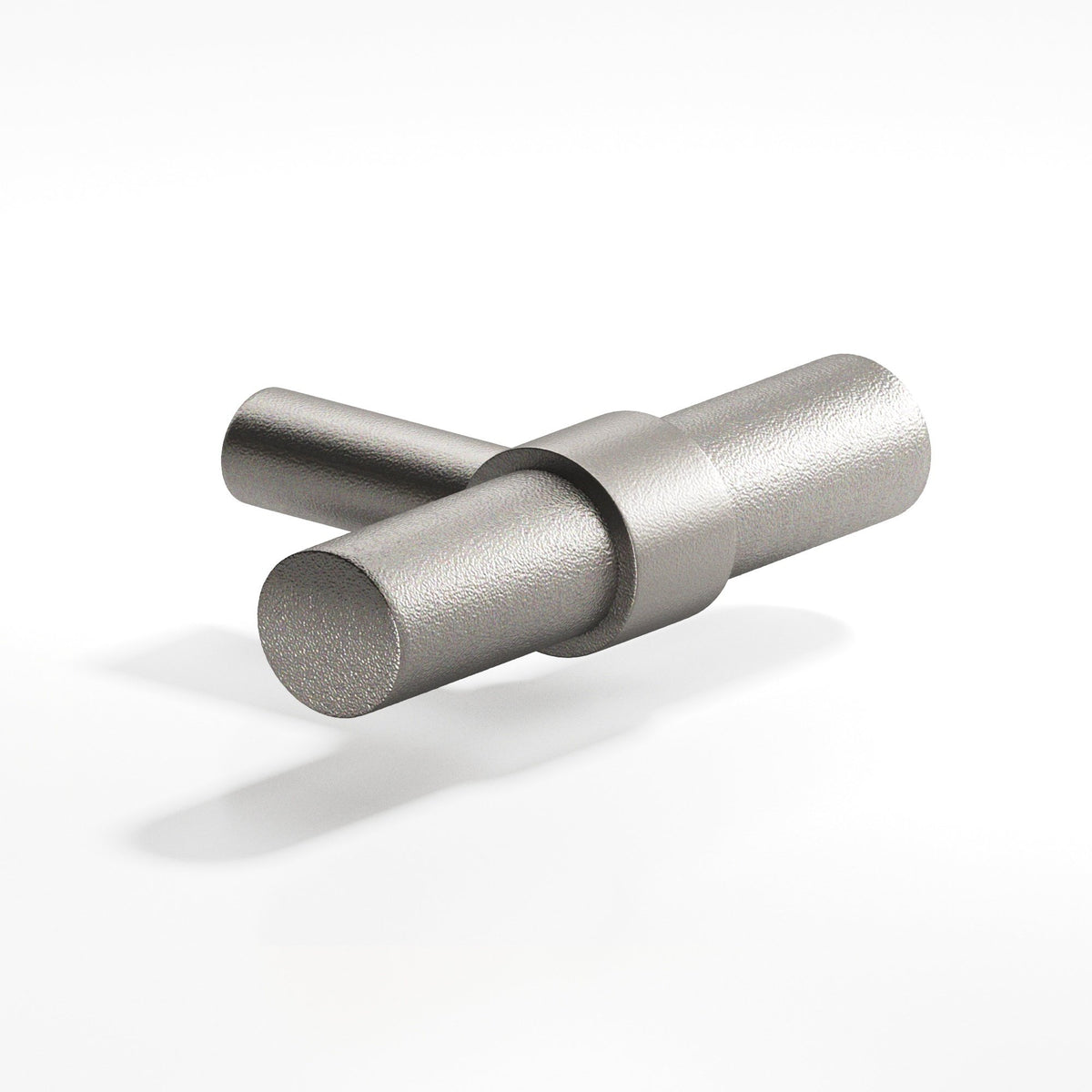Colonial Bronze 1501 Collared T-Knob with Straight Post, 2 in - Frost Nickel™