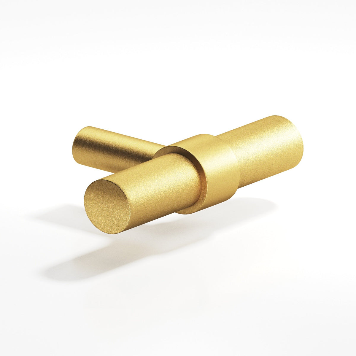 Colonial Bronze 1501 Collared T-Knob with Straight Post, 2 in - Frost Brass™
