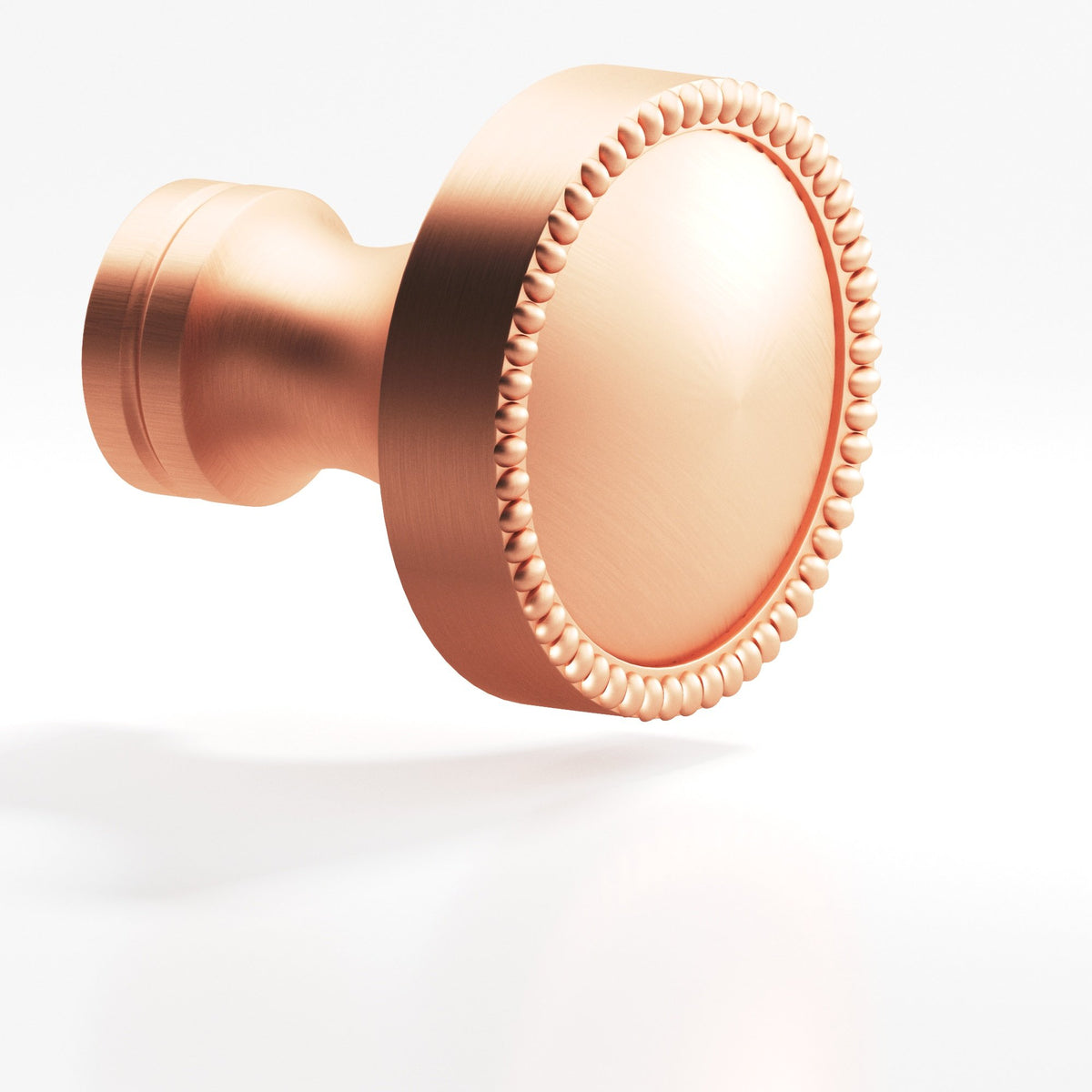 Colonial Bronze 175BB Beaded Dome Back-to-Back Shower Door Knob Kit, 1-1/4 in Diameter - Matte Satin Copper