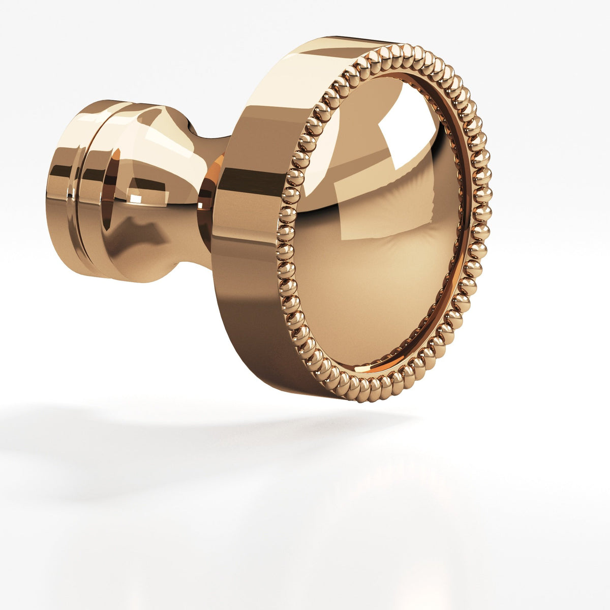 Colonial Bronze 175 Beaded Dome Knob, 1-1/4 in Diameter - Polished Bronze