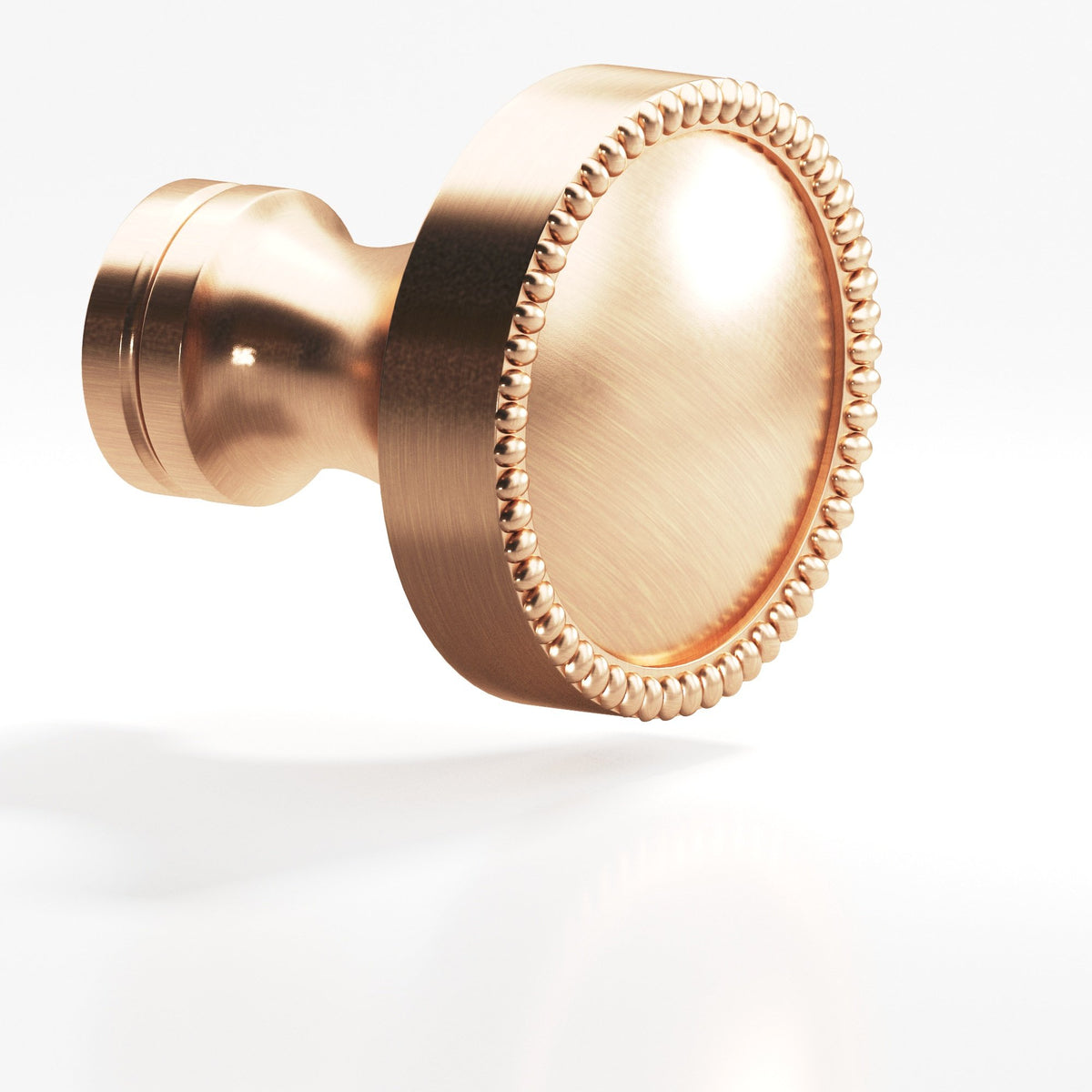 Colonial Bronze 175 Beaded Dome Knob, 1-1/4 in Diameter - Satin Bronze