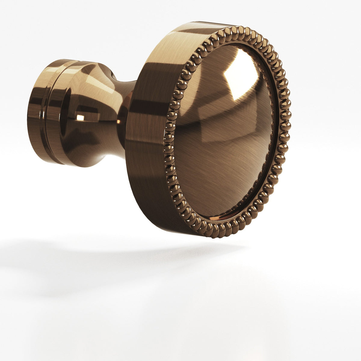 Colonial Bronze 175 Beaded Dome Knob, 1-1/4 in Diameter - Light Statuary Bronze