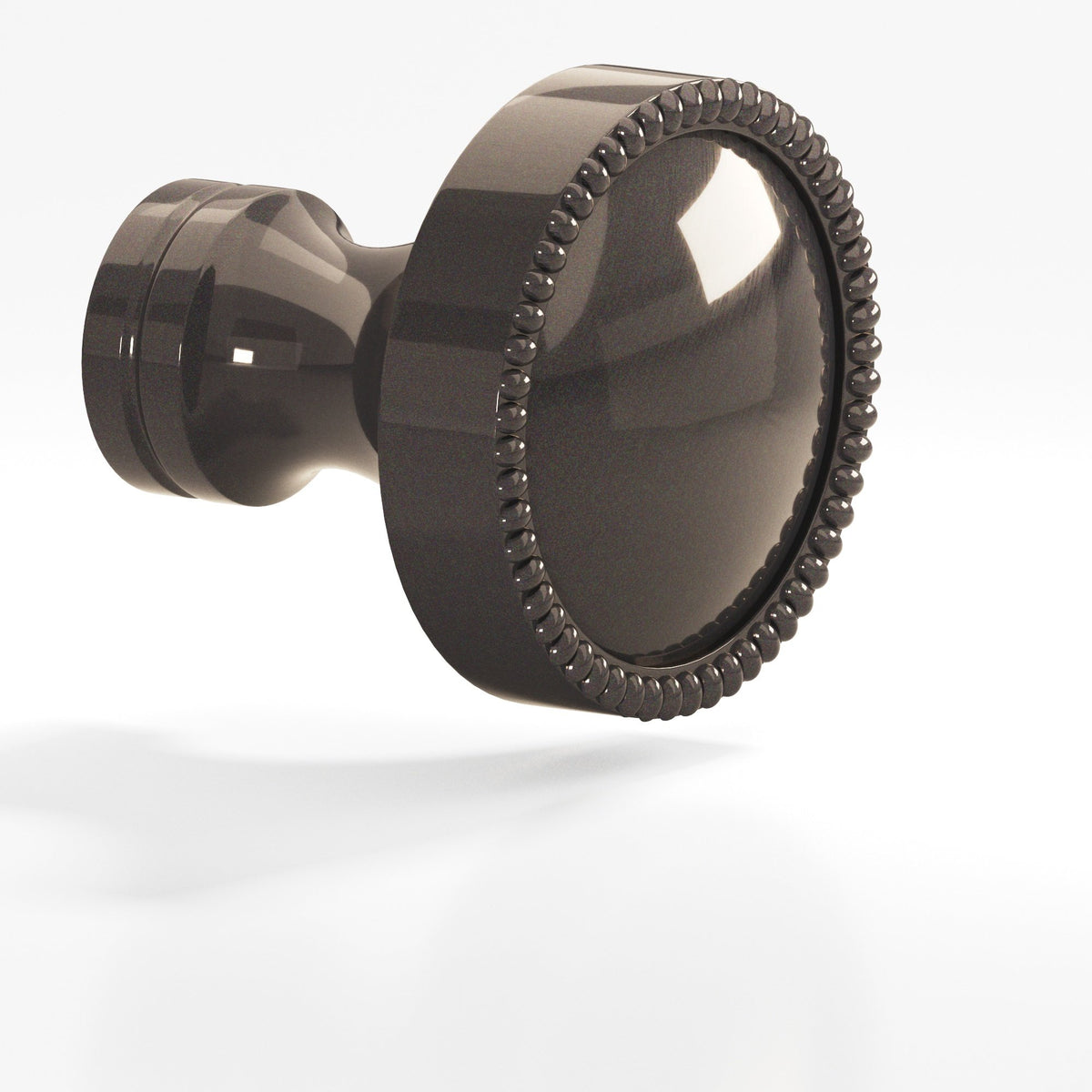 Colonial Bronze 175 Beaded Dome Knob, 1-1/4 in Diameter - Dark Statuary Bronze