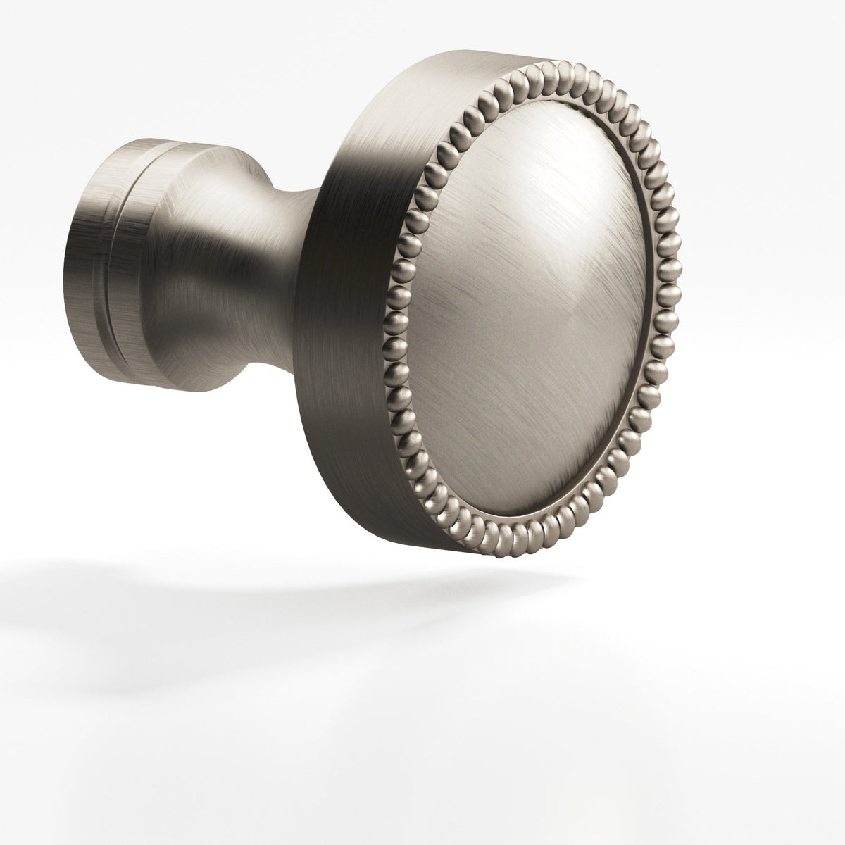 Colonial Bronze 175BB Beaded Dome Back-to-Back Shower Door Knob Kit, 1-1/4 in Diameter - Pewter