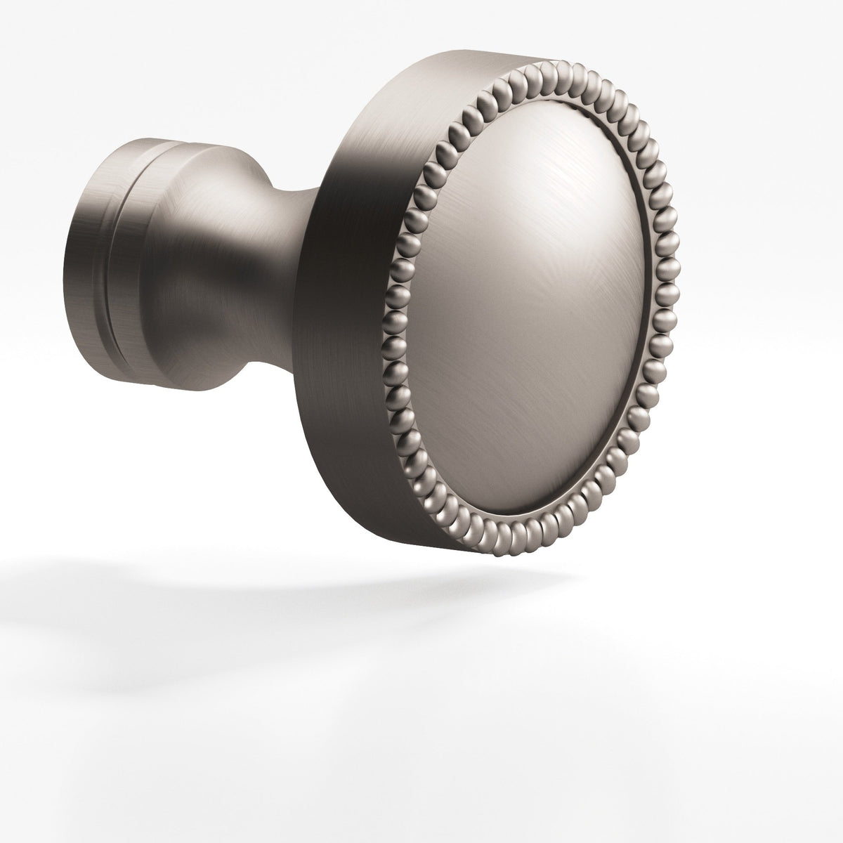 Colonial Bronze 175 Beaded Dome Knob, 1-1/4 in Diameter - Matte Pewter