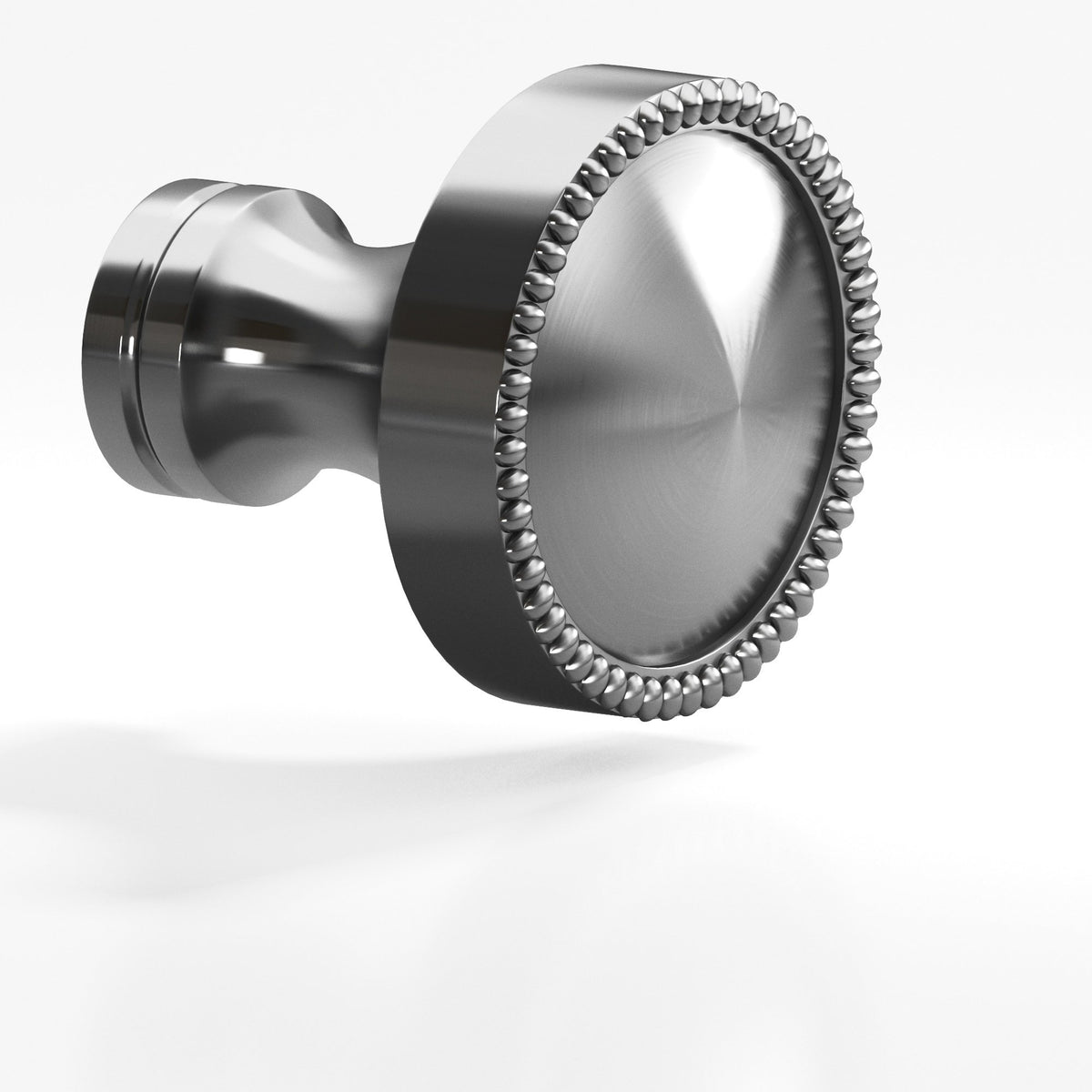 Colonial Bronze 175BB Beaded Dome Back-to-Back Shower Door Knob Kit, 1-1/4 in Diameter - Graphite
