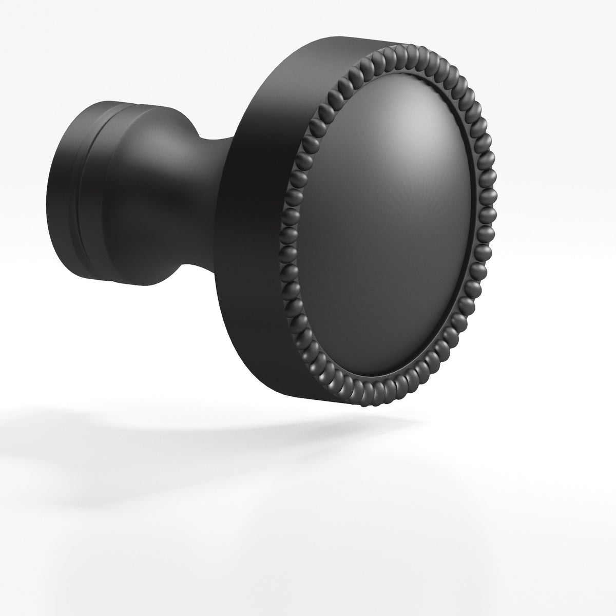 Colonial Bronze 175BB Beaded Dome Back-to-Back Shower Door Knob Kit, 1-1/4 in Diameter - Matte Graphite