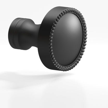 Colonial Bronze 175BB Beaded Dome Back-to-Back Shower Door Knob Kit, 1-1/4 in Diameter - Matte Graphite