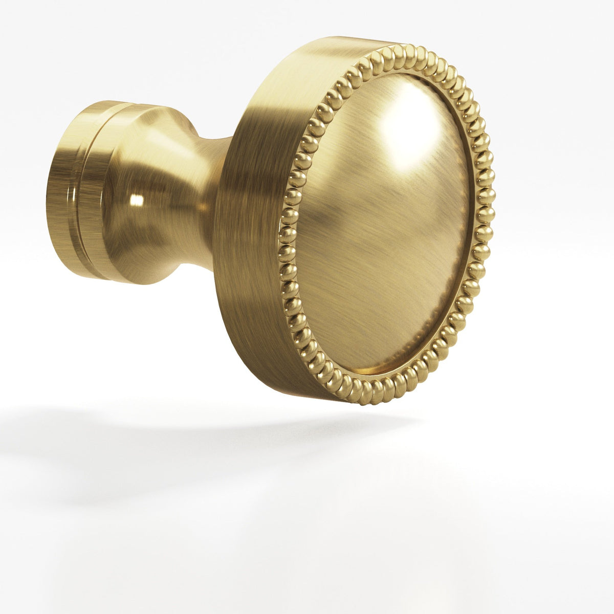 Colonial Bronze 175BB Beaded Dome Back-to-Back Shower Door Knob Kit, 1-1/4 in Diameter - Antique Brass